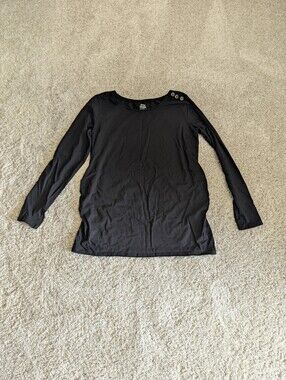 Kiabi Maternity Black Long-Sleeve Top - Large